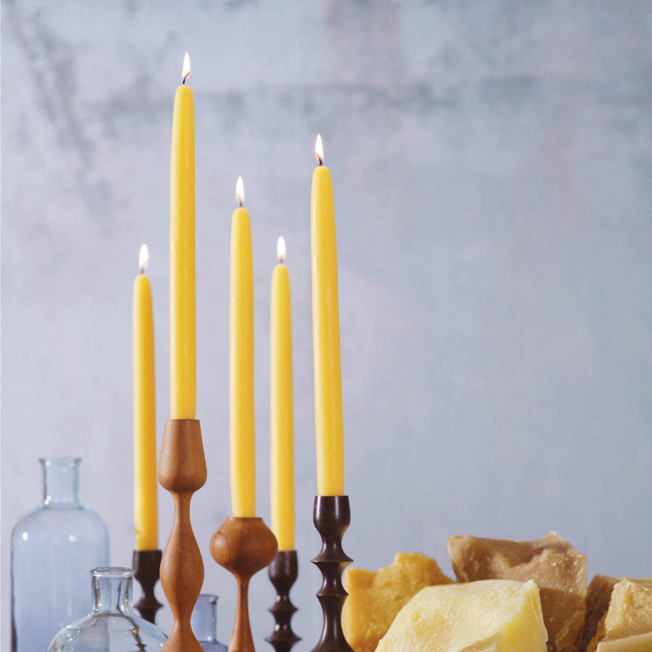 Taper Candles Pure Beeswax: Ivory / Standard (12" x 7/8")