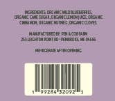 Spiced Blueberry Jam: 4.4 fl oz