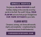 Spiced Blueberry Jam: 4.4 fl oz