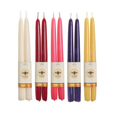 Taper Candles Pure Beeswax: Ivory / Standard (12" x 7/8")