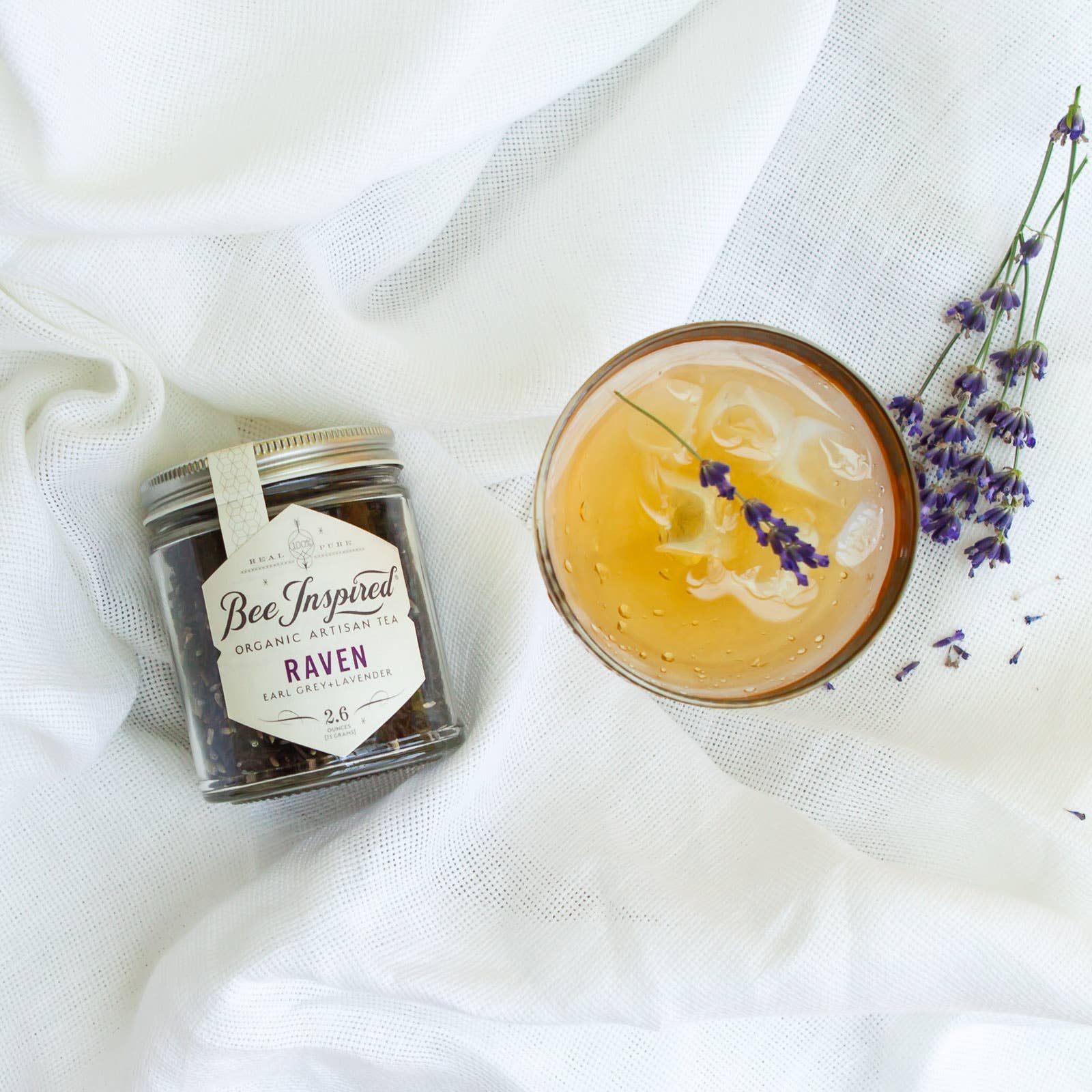 Raven Tea | Energizing Earl Grey + Lavender Tea Bee Inspired