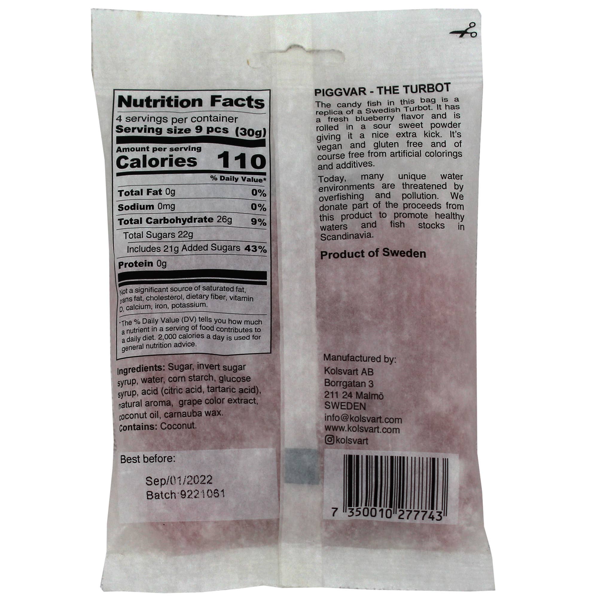 Sour Blueberry Swedish Fish