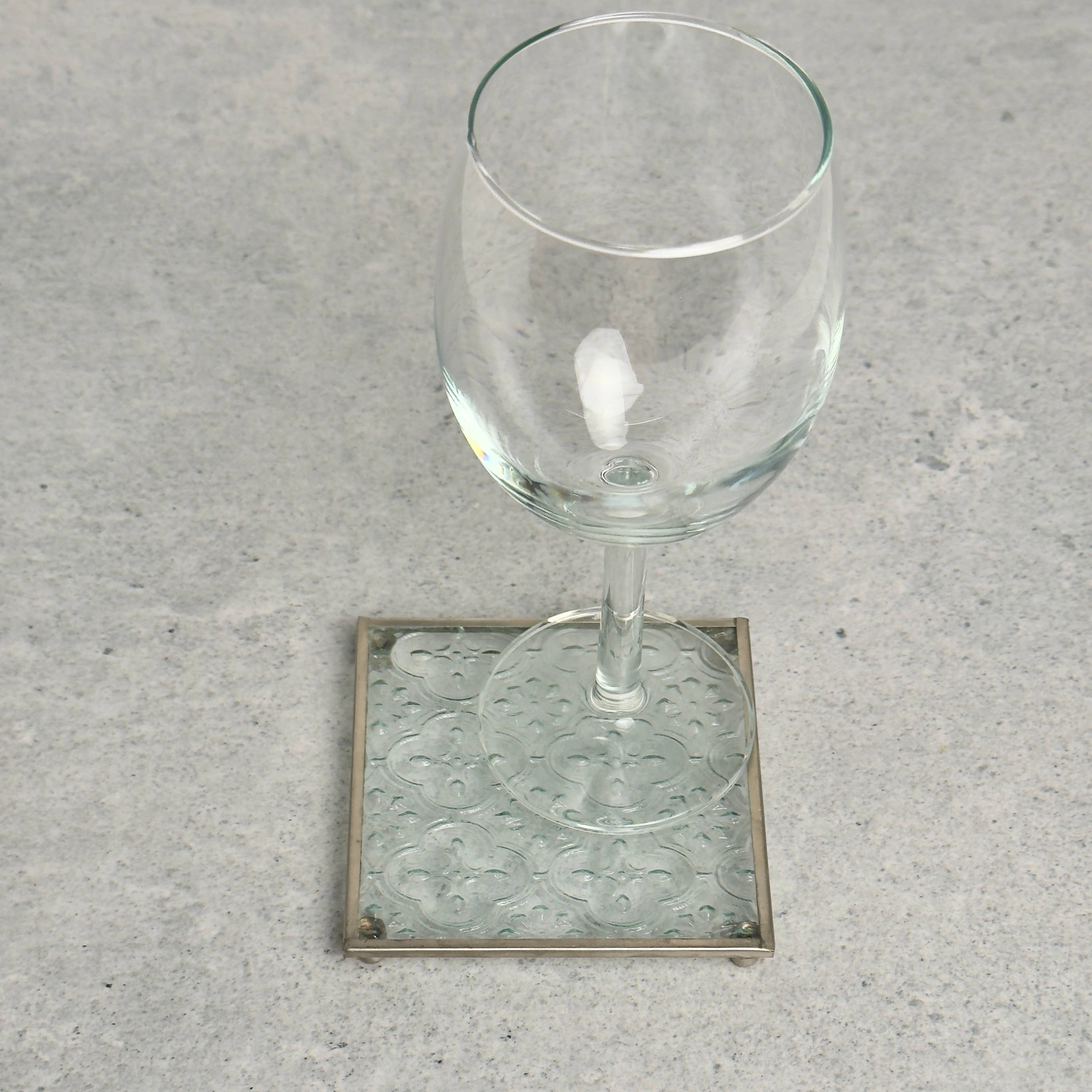 Pewter Square Pillar Plate4