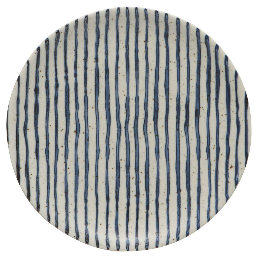 Ticking Stripe Appetizer Plate — Element Collection | Danica Heirloom