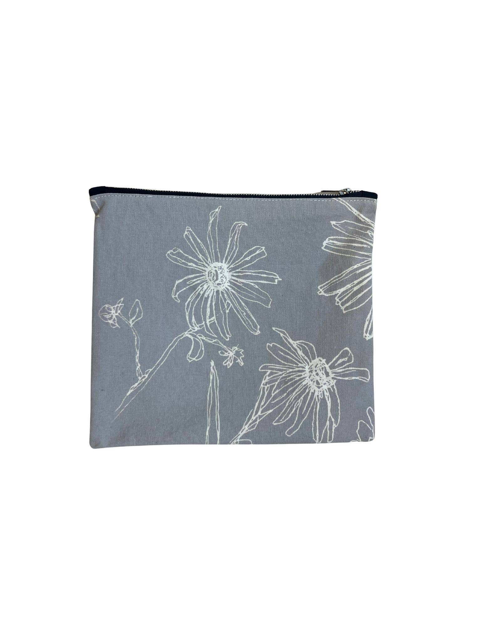 Driftwood Grey Zippered Pouch