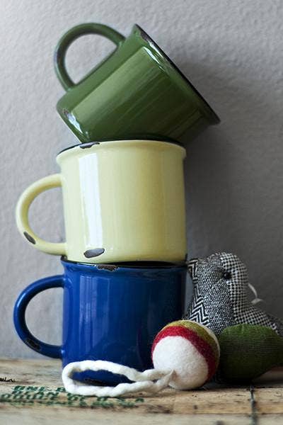 Tinware Mug - Yellow