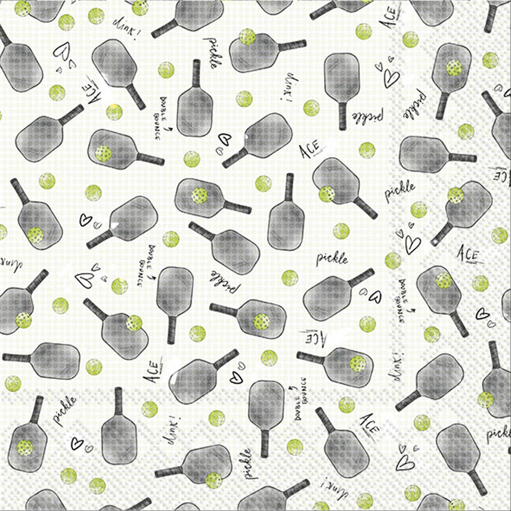 Pickleball Pattern- Paper Cocktail Napkins