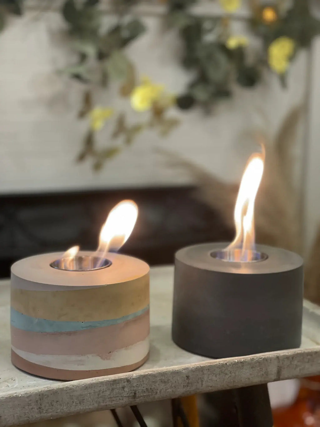 Concrete Table Top Fire Bowl