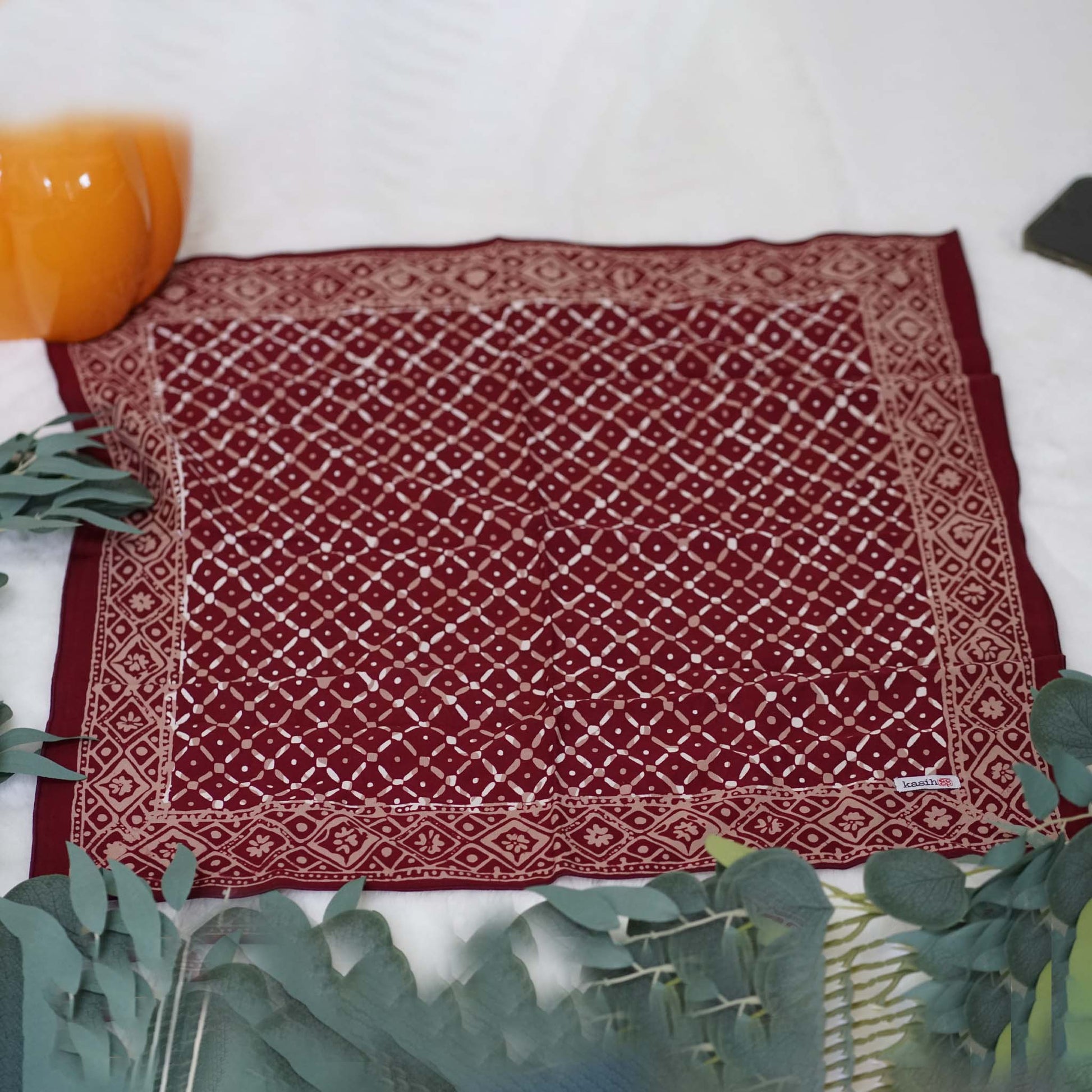7:52 PMBatik Bandana – Crimson Cross | Red