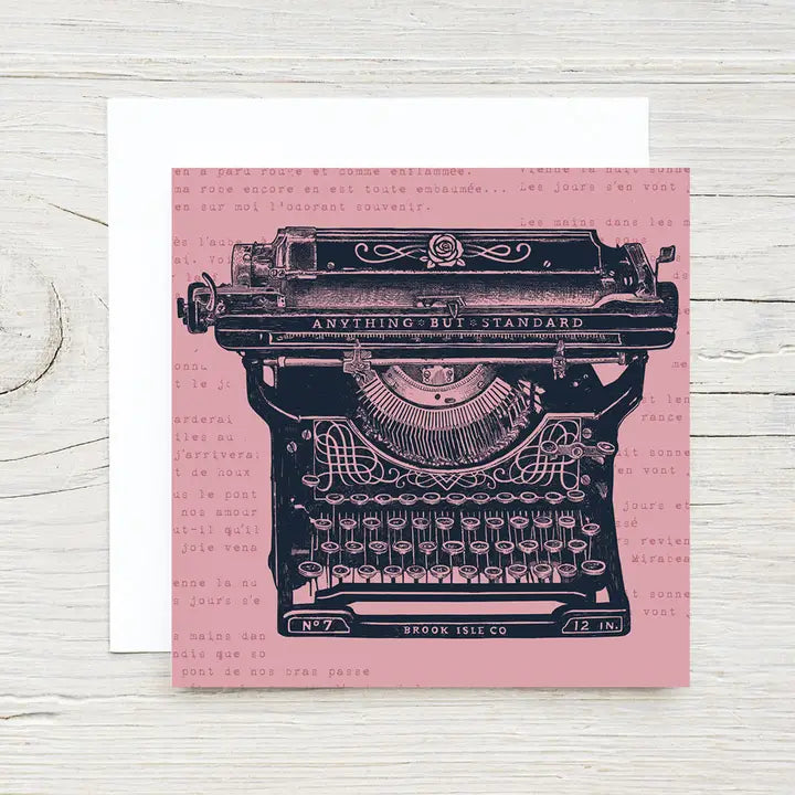 Antique Typewriter Gift Card