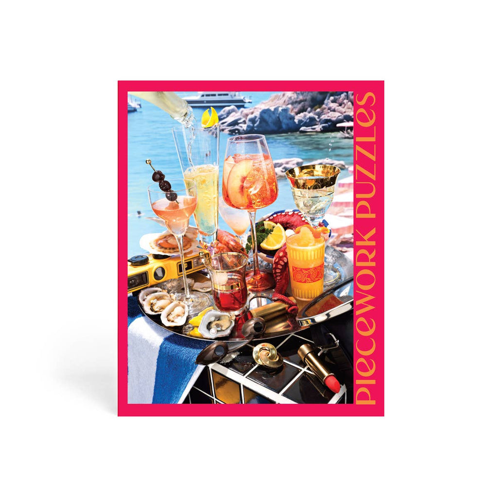 L’Apéro 1000 Piece Puzzle | French Riviera Summer Scene | 19.25” x 26.6”