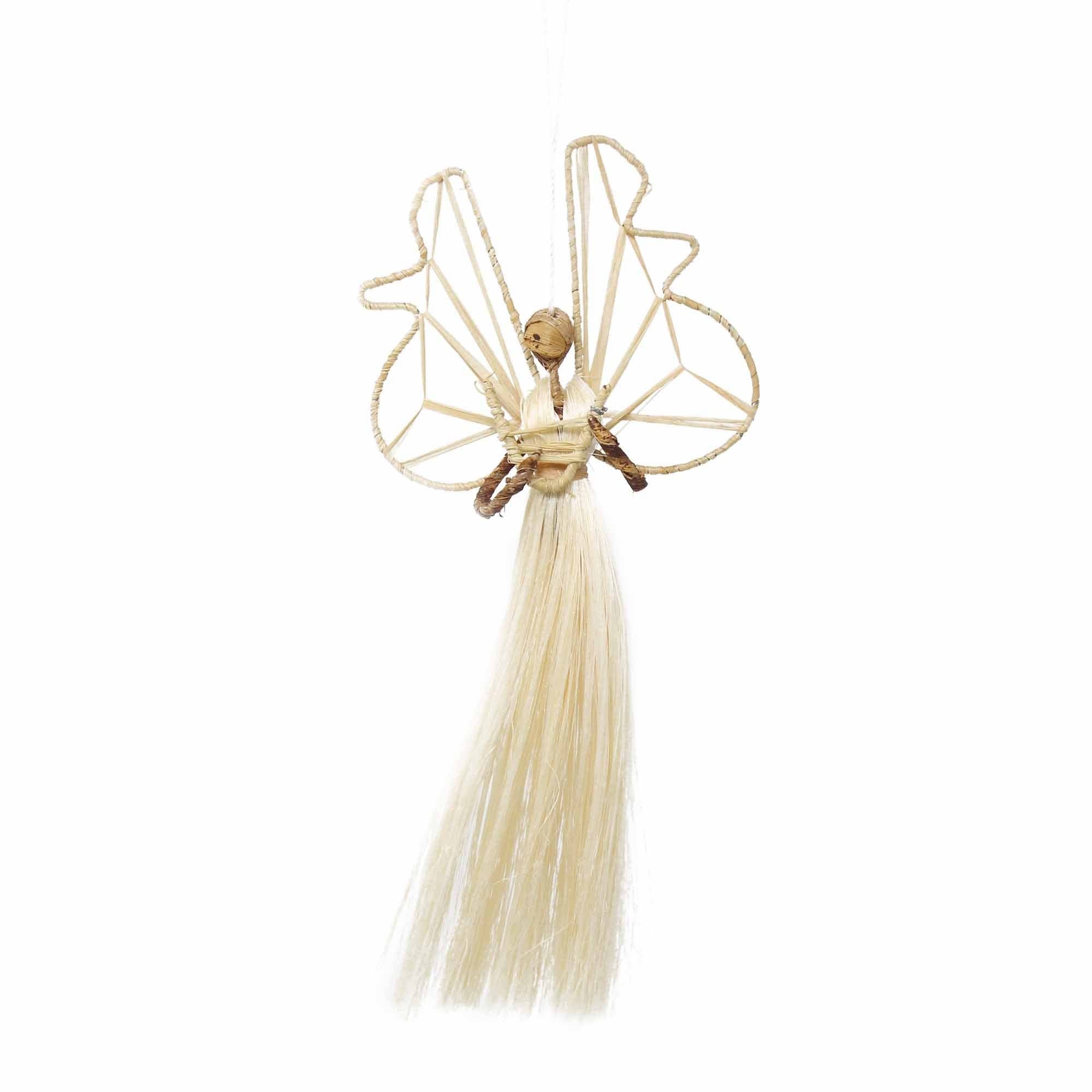 Sisal Angel Ornaments: Harp
