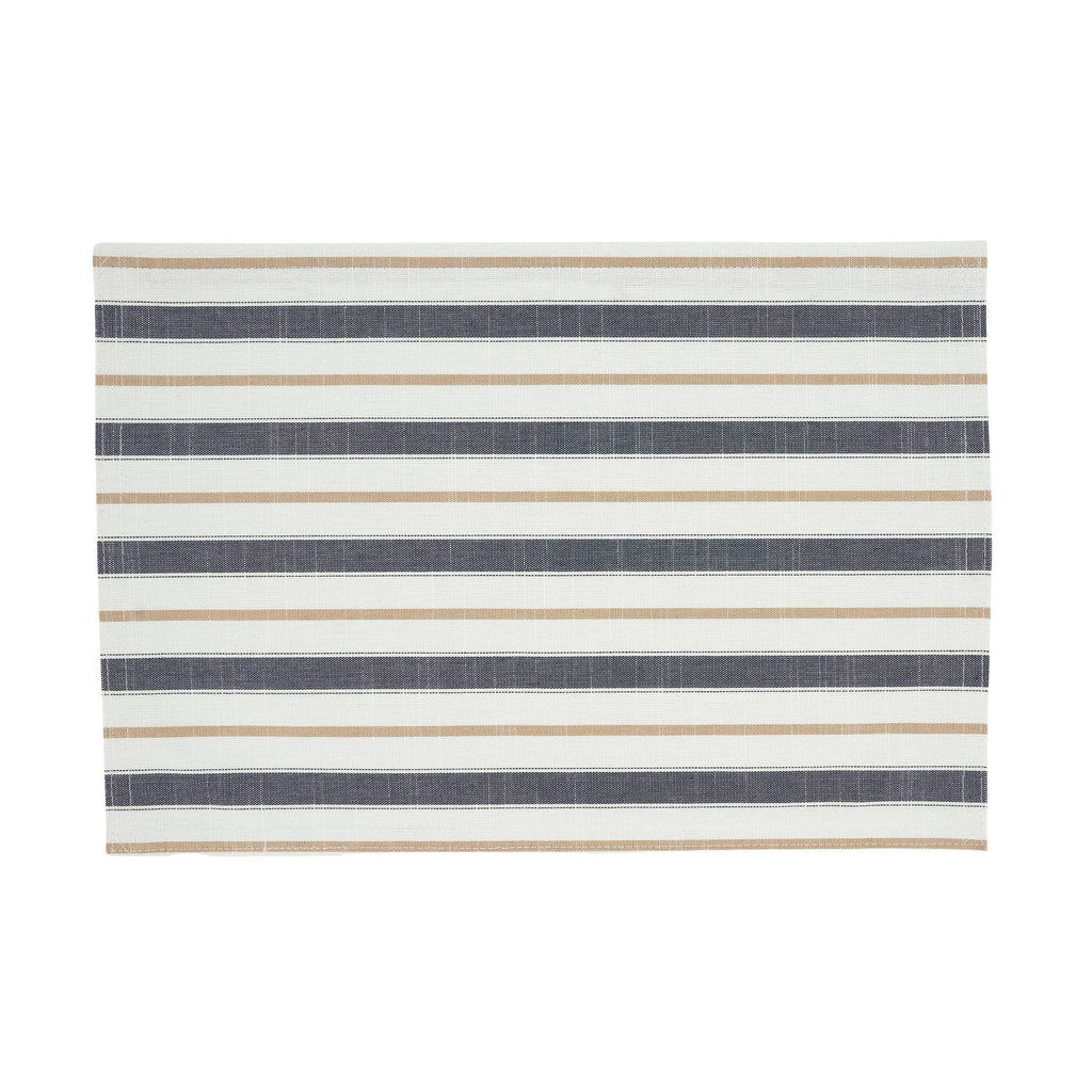 Modern Striped Placemat — Blue | 13" x 19"