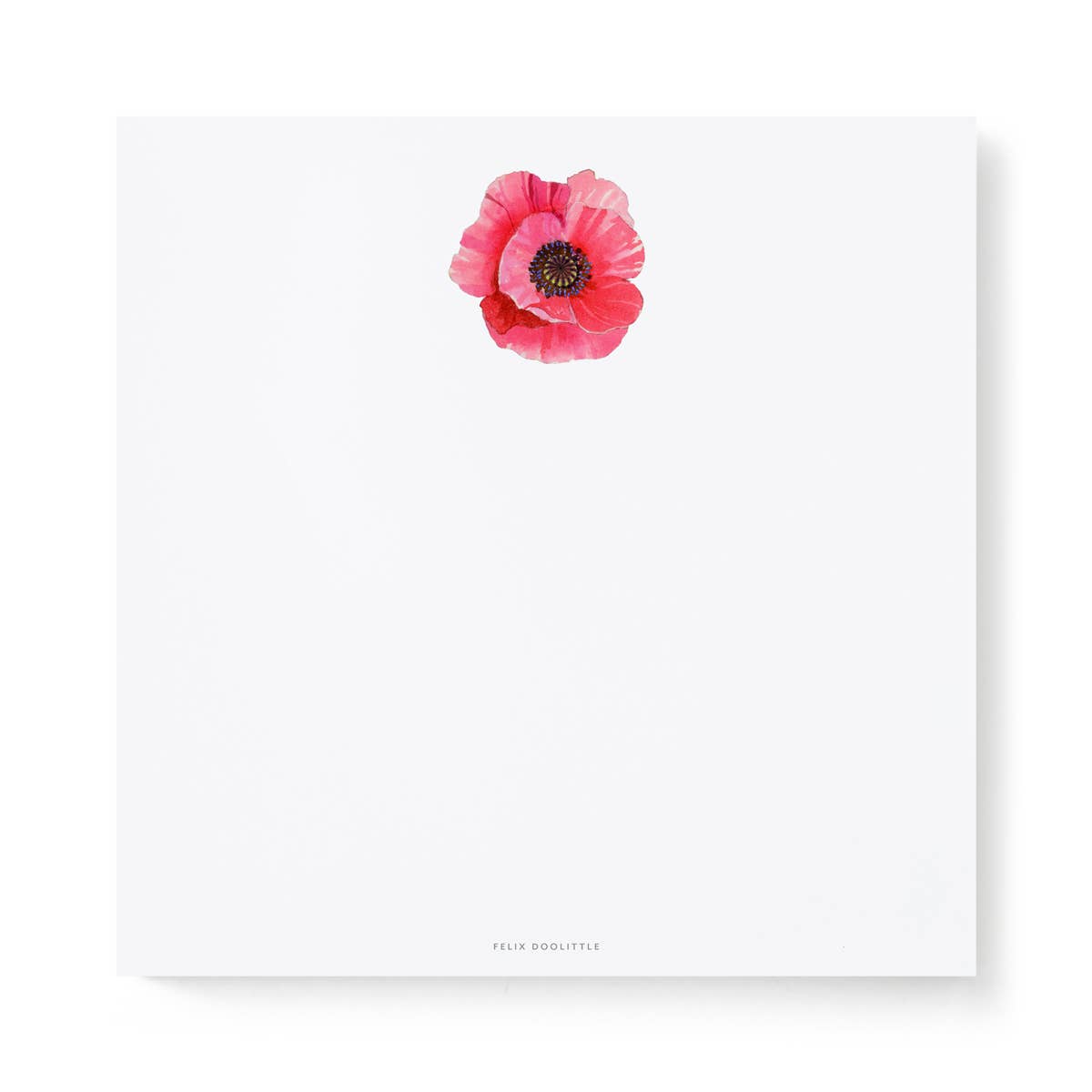 Pink Poppy - Notepad - 6x6