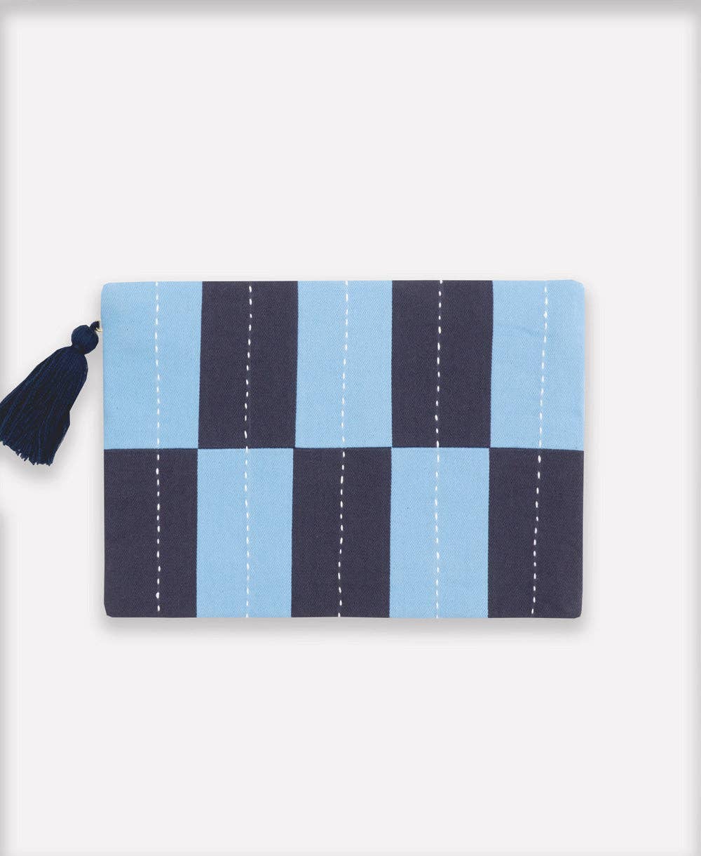 Lattice Pouch – Dusk Blue