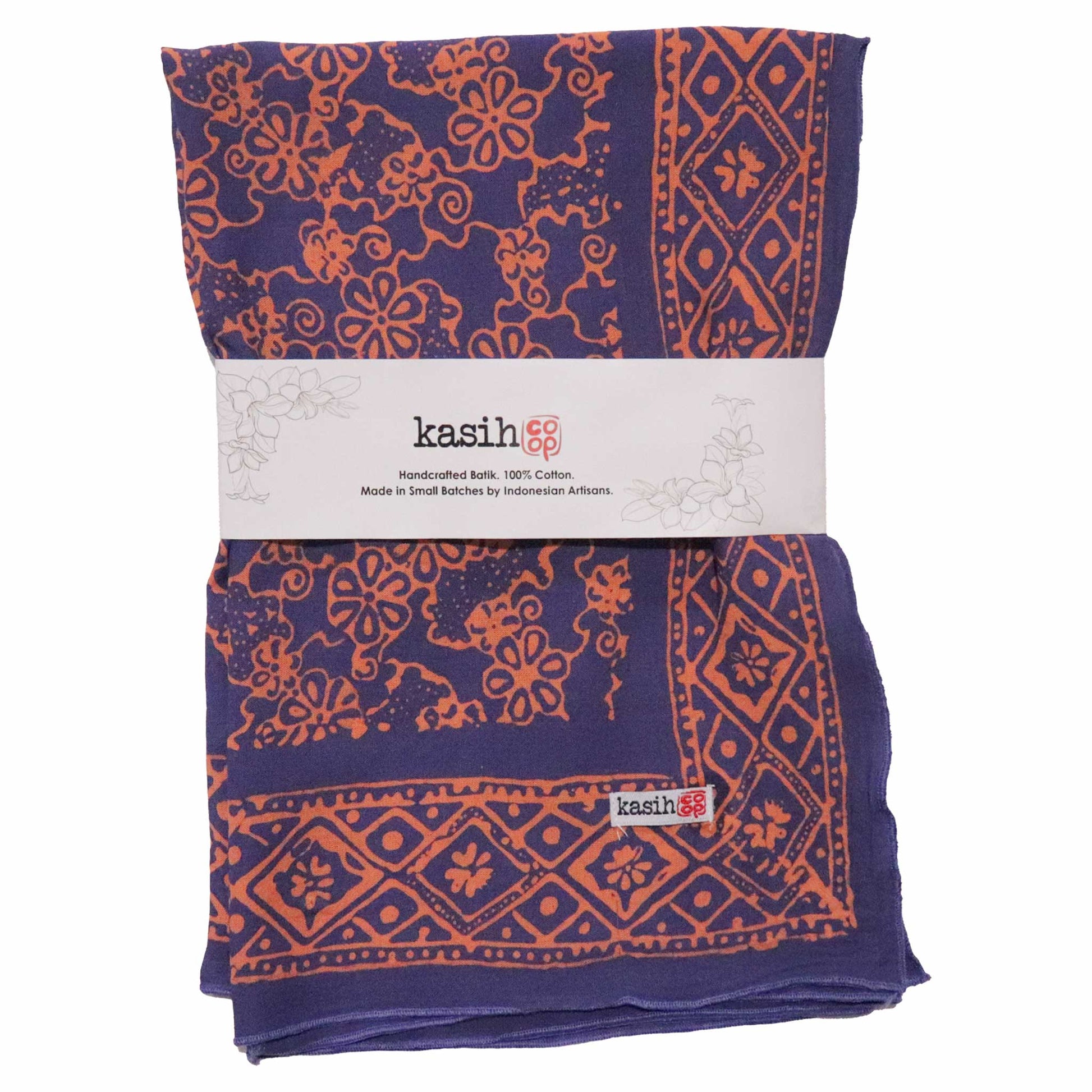 Batik Bandana – Pink Blue | Mangosteen Pattern