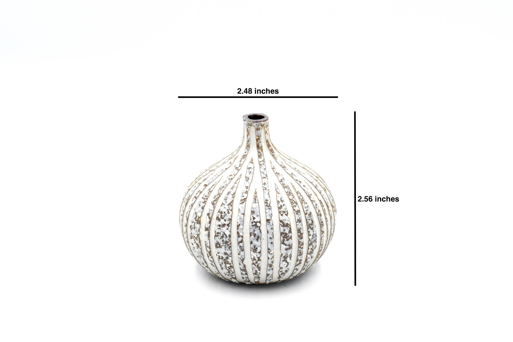 Brown CONGO TINY S W16 - Handcrafted Porcelain Bud Vase