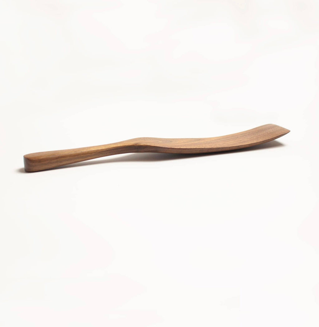 11" Walnut Wood Spurtle - Kitchen Cooking Utensil