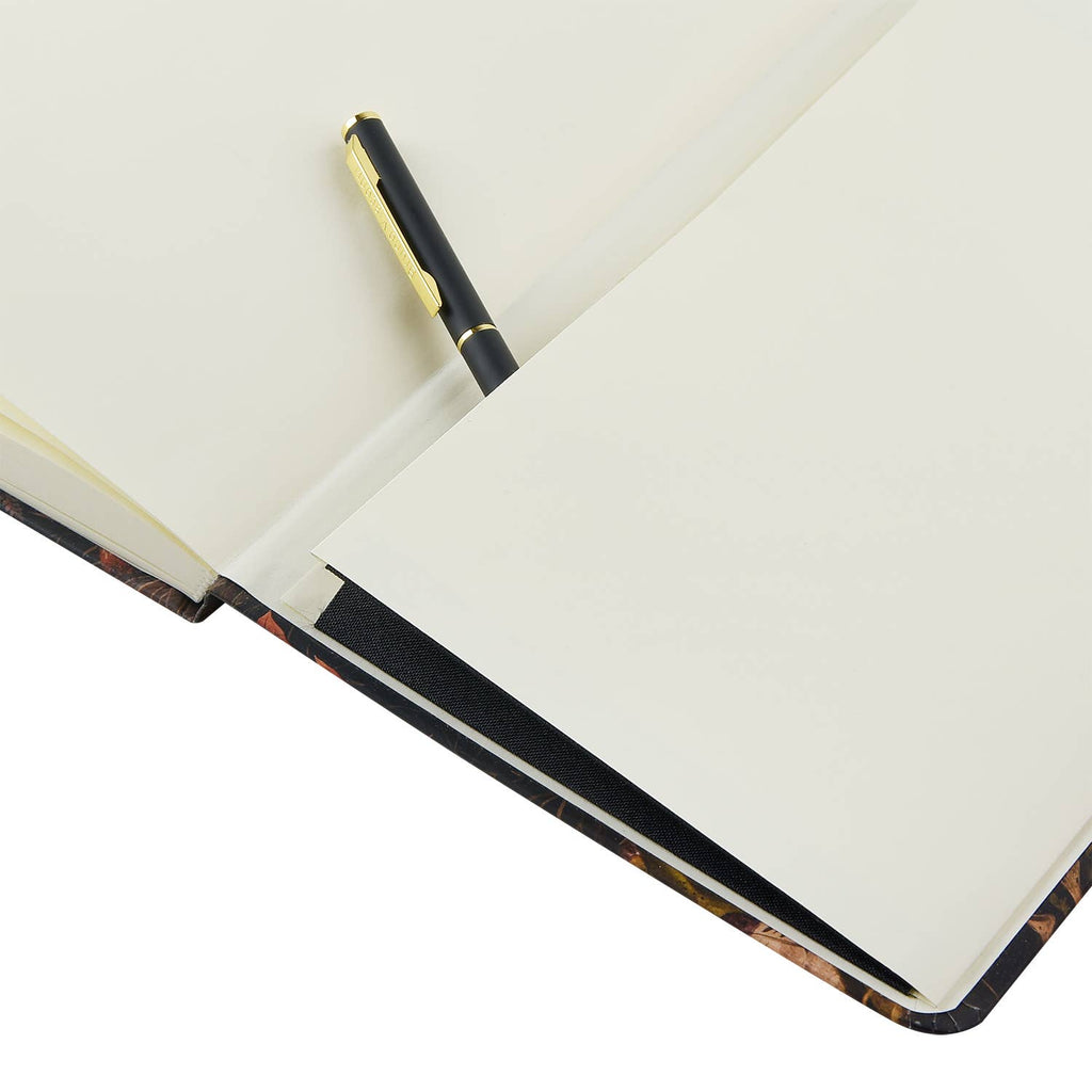 Greens and Flowers Hardcover Journal A5