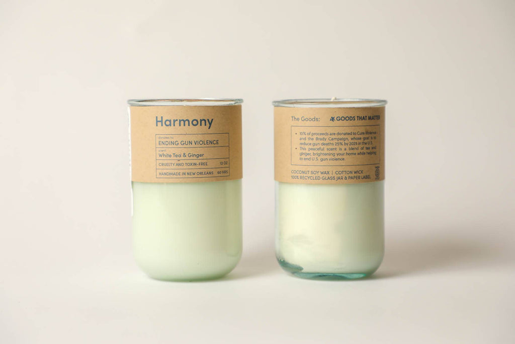 Harmony – Tea & Ginger Candle | End Gun Violence | 12 oz.