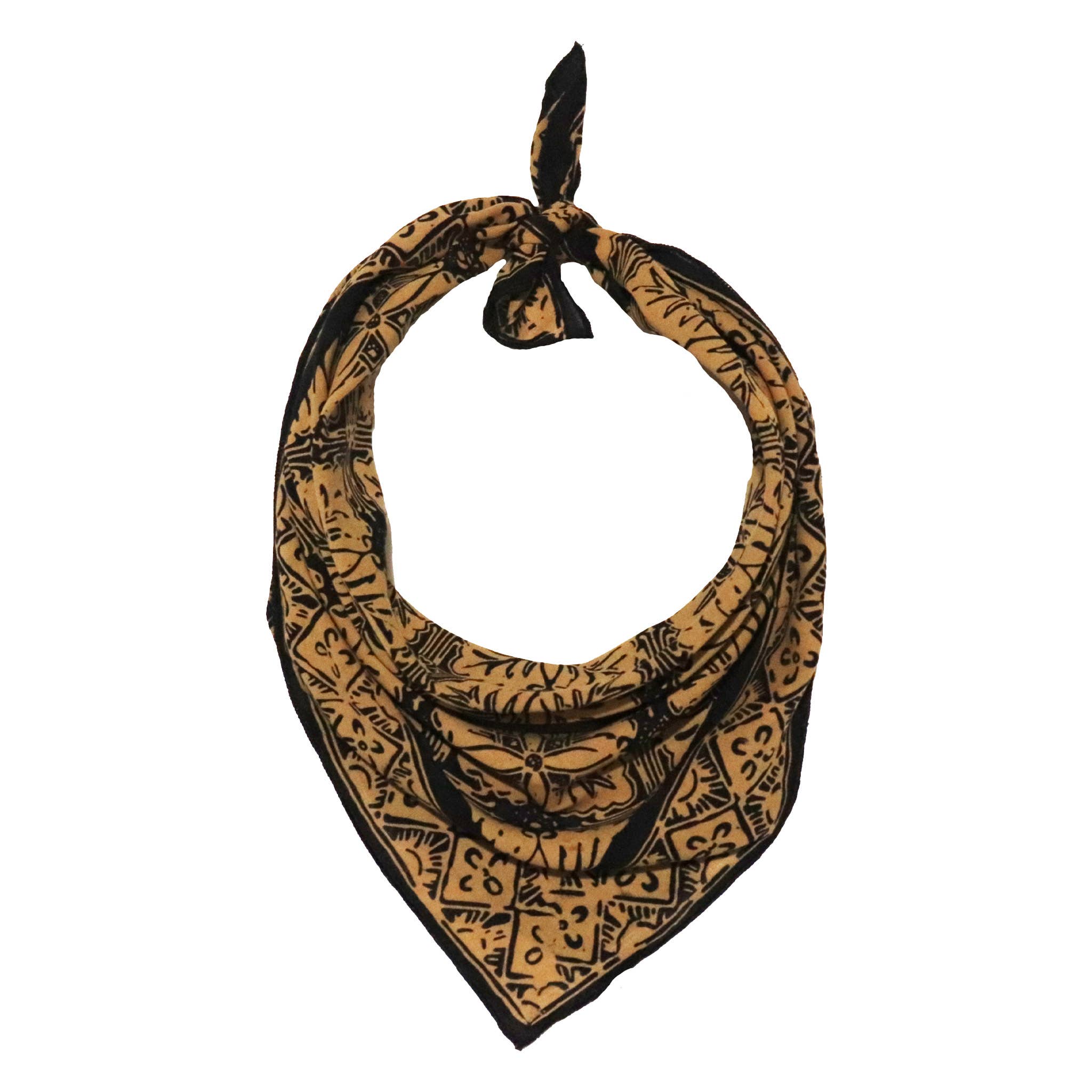 Batik Bandana- Black Brown Mocha