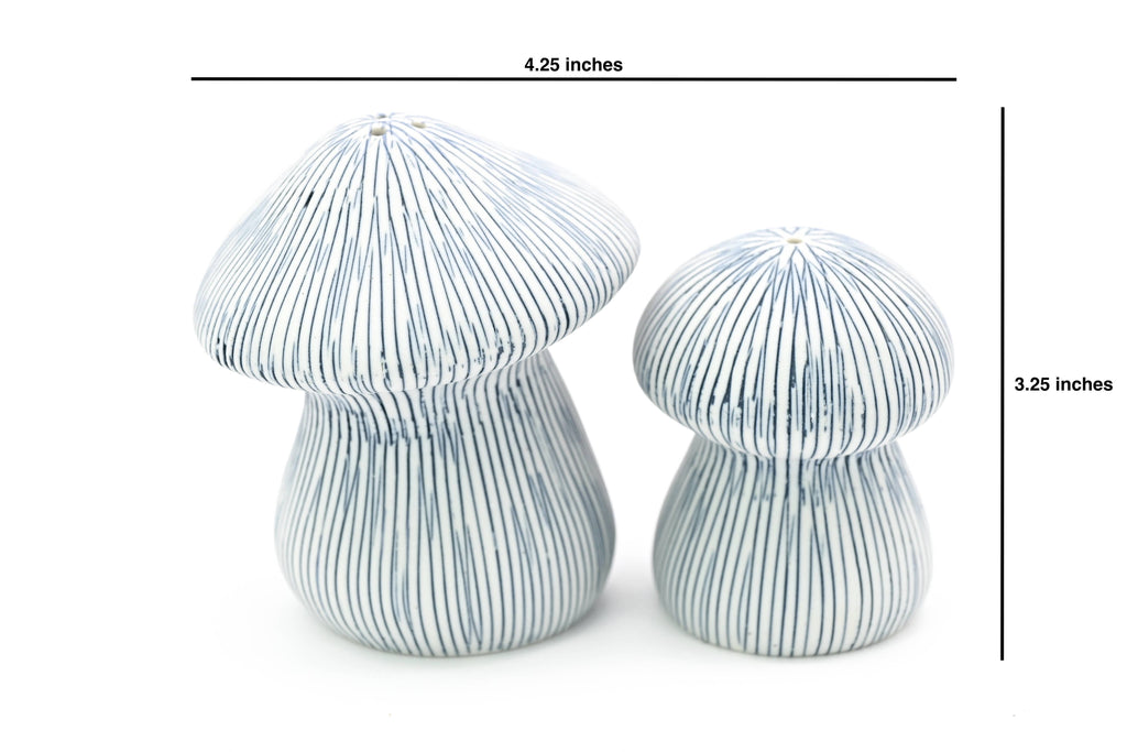 Mushroom Salt and Pepper Shaker Set-WD27 – Handcrafted Porcelain