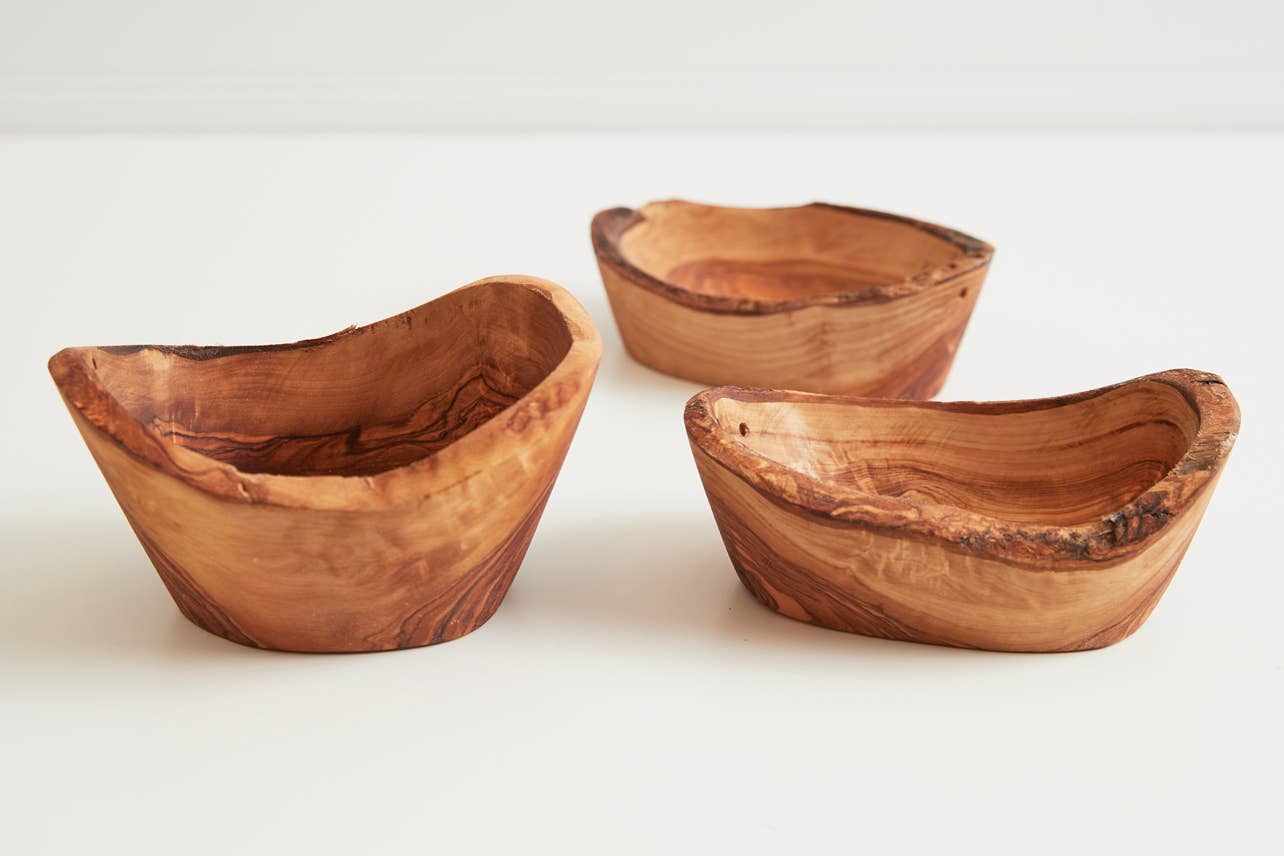 Small Italian Olivewood Serving Bowl