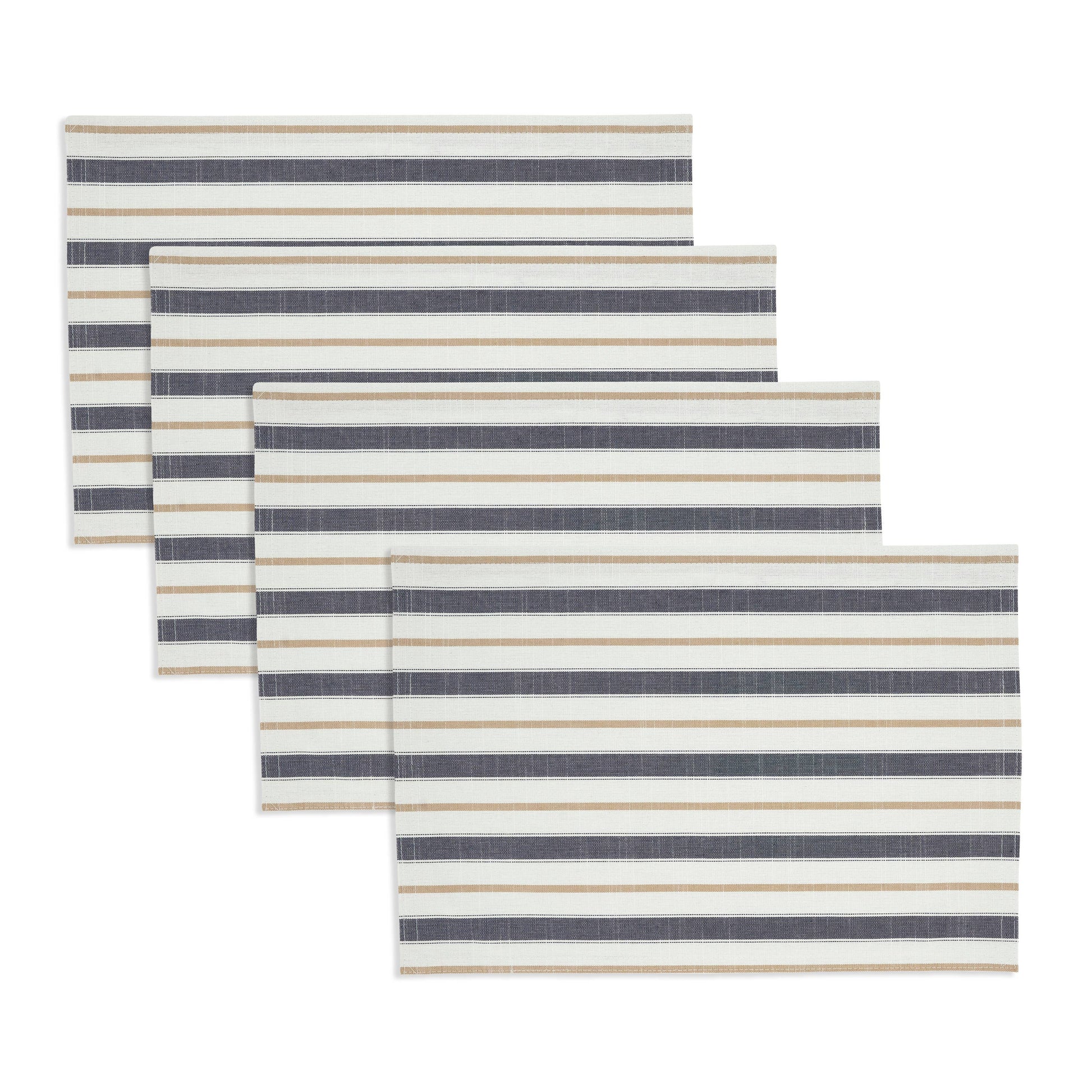 Modern Striped Placemat — Blue | 13" x 19"