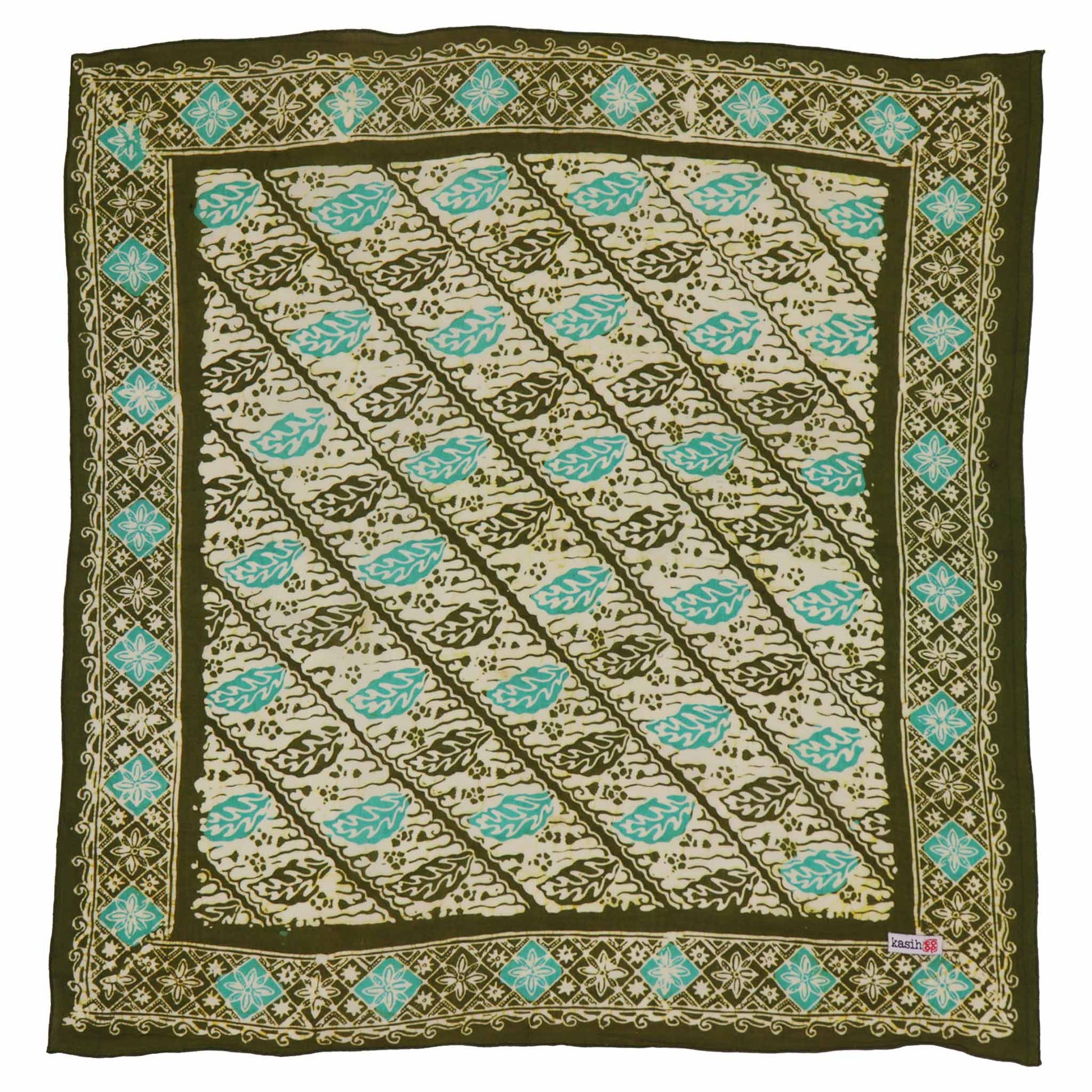 Batik Bandana-Leaf Lovers, Green