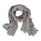 Solid Scarf or Wrap: Ash Gray