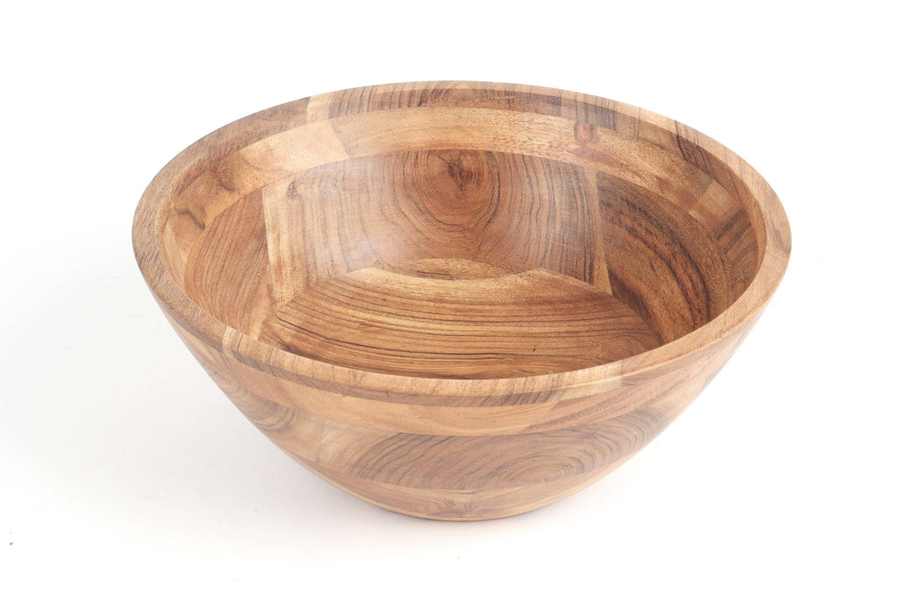 Acacia Wood Serving Bowl — 10 inch