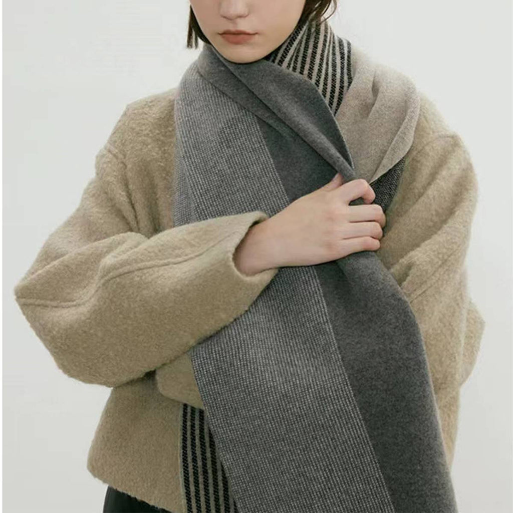 Dark Green Unisex Elegant Winter Couples Wrap (OS)