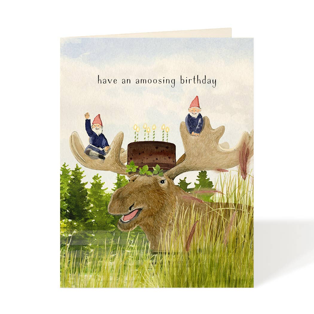 Amoosing Birthday Greeting Card