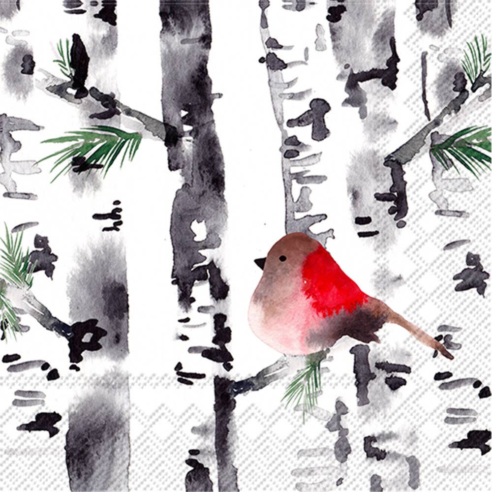 Bird In Birch Paper Cocktail Napkins Pack of 20