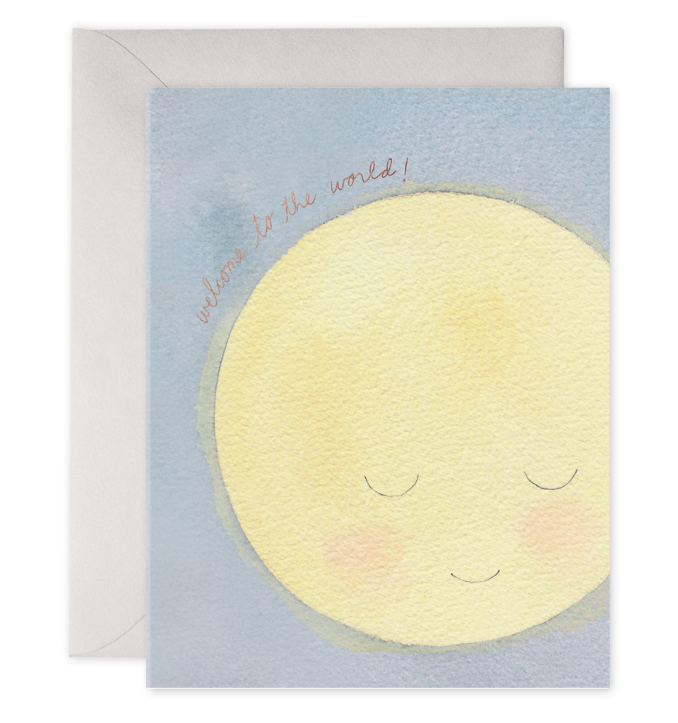Baby Moon Greeting Card: 4.25 X 5.5 INCHES