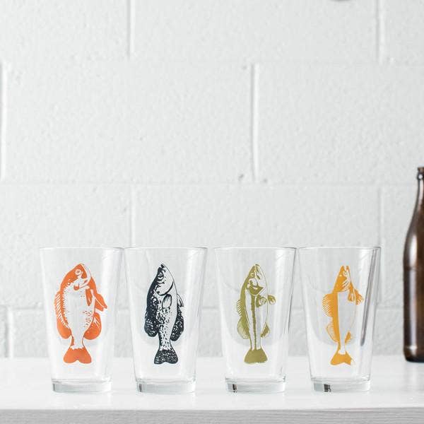 Gone Fishin' Glassware: Assorted