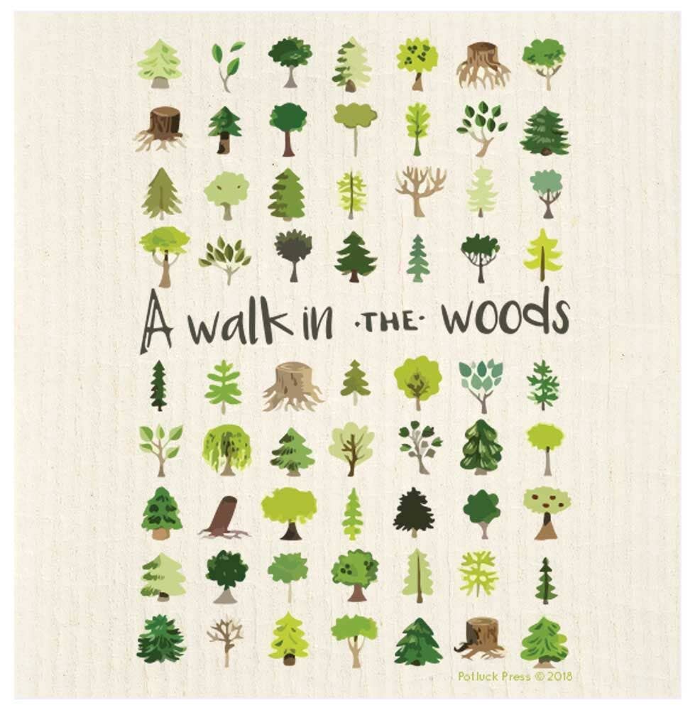Walk in the Woods Swedish Dishcloth