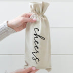 Cheers Wine Bag: Natural Cotton/Linen