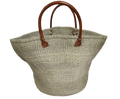 Large Light Gray Sisal Tote