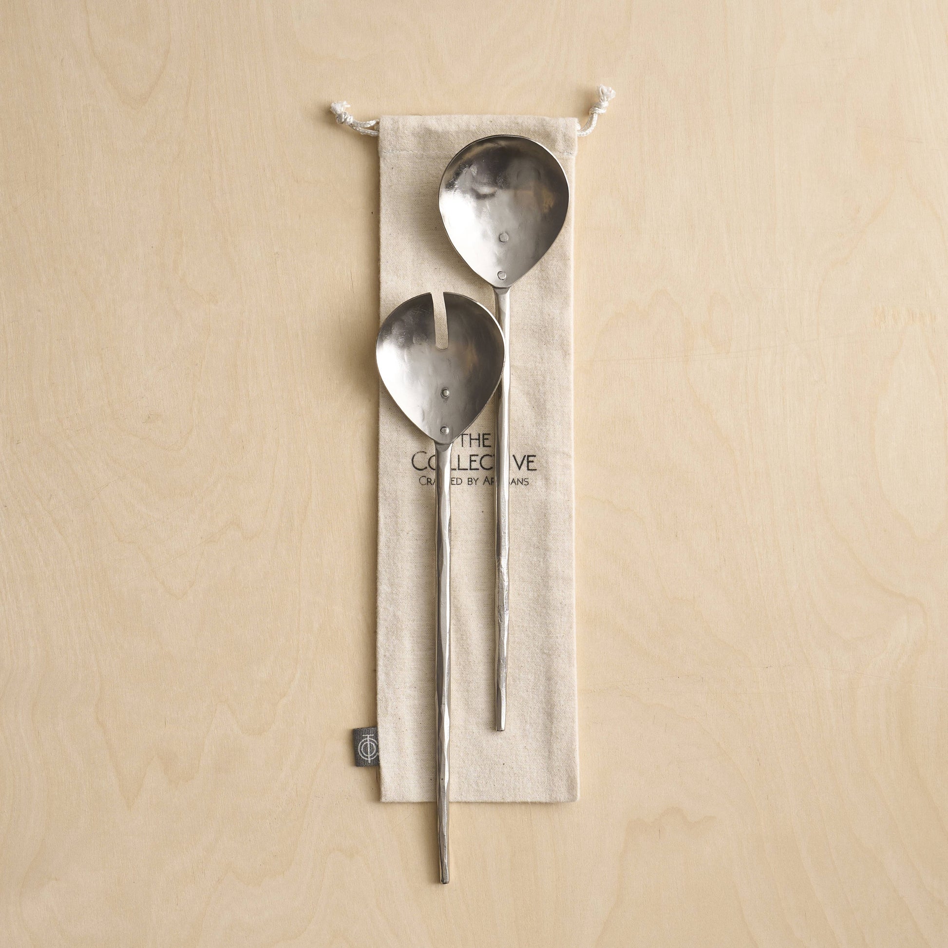 Forge Pewter Salad Servers | Set of 2