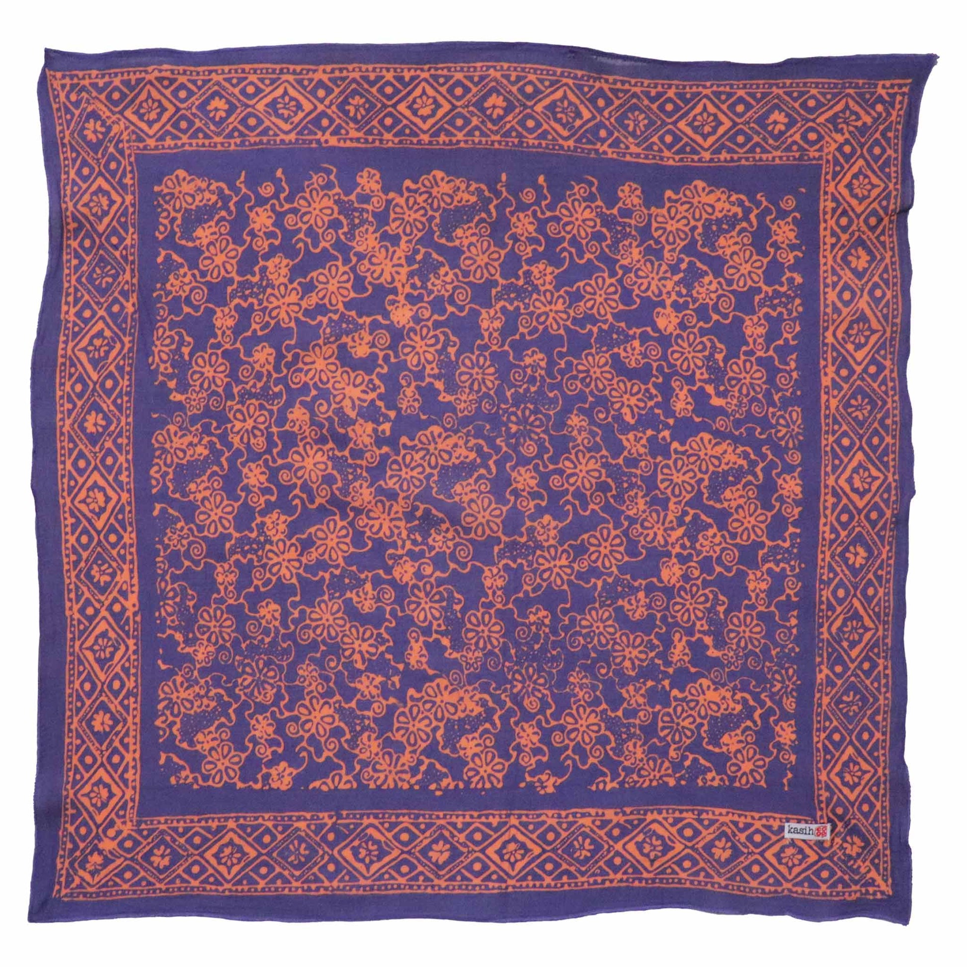 Batik Bandana – Pink Blue | Mangosteen Pattern