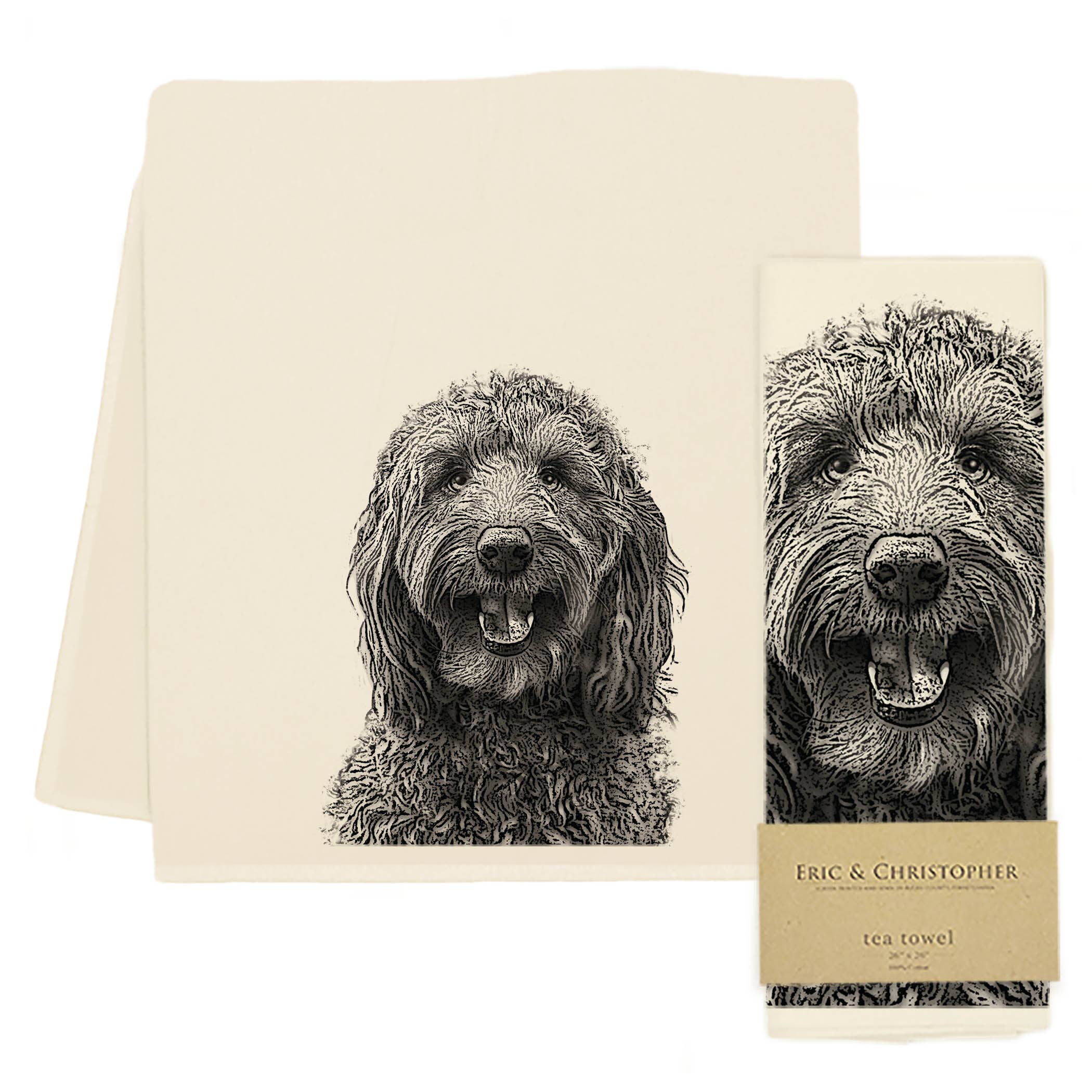 Labradoodle Tea Towel