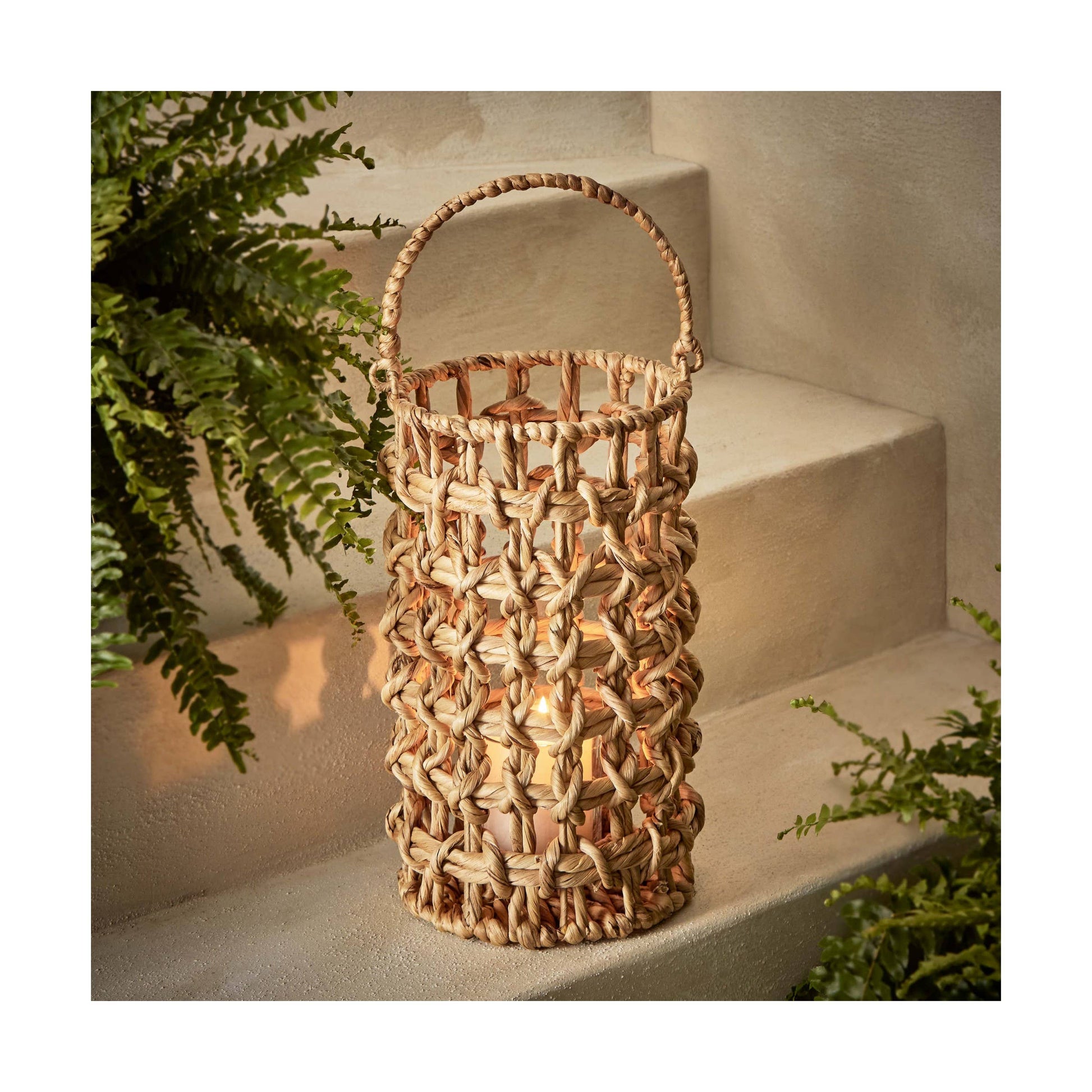 Natural Water Hyacinth Lantern