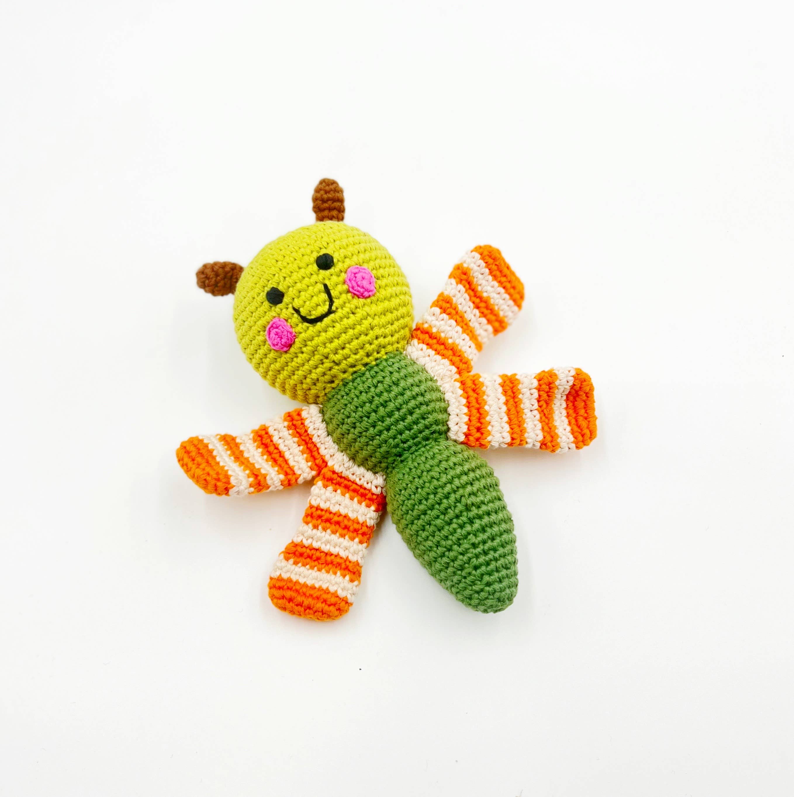 Winged Dragonfly Rattle - Garden-Themed Toy: Blue