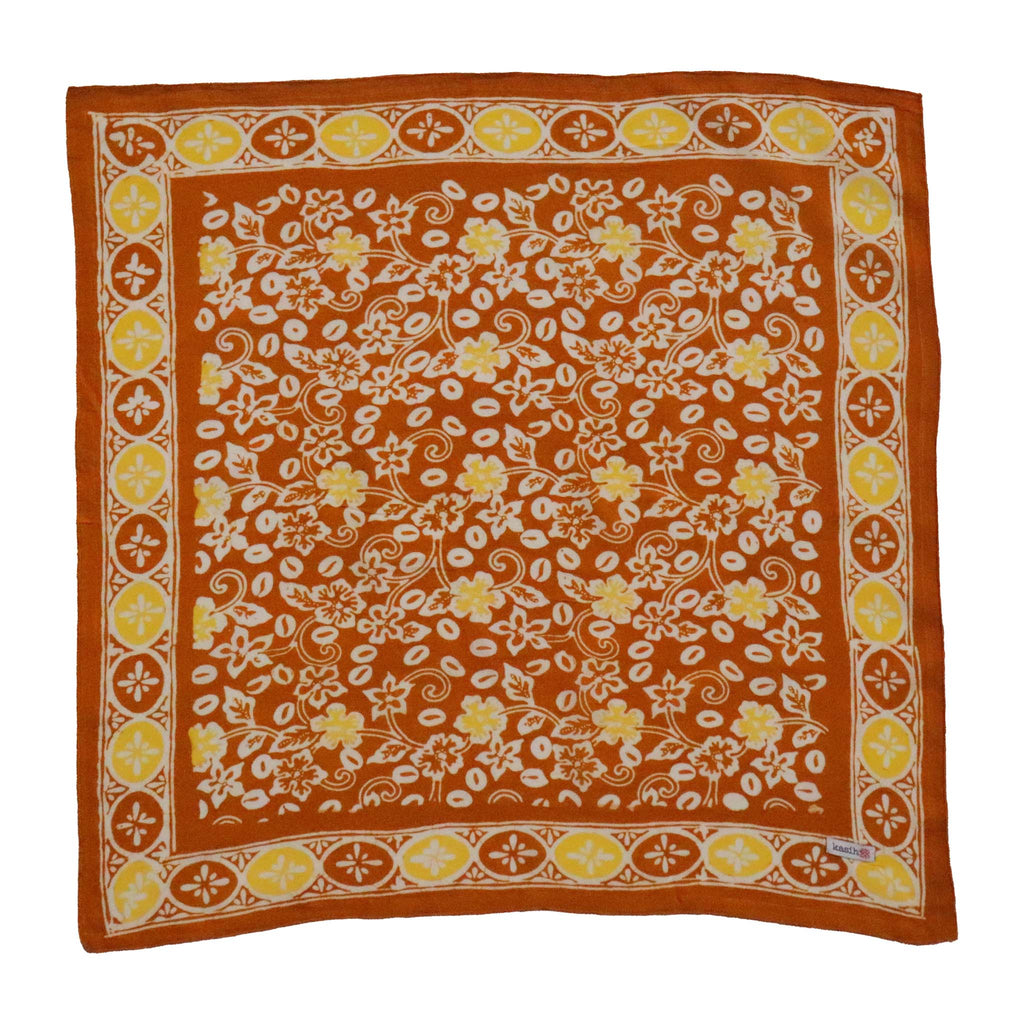 Batik Bandana - Scarlet Sunset, Orange