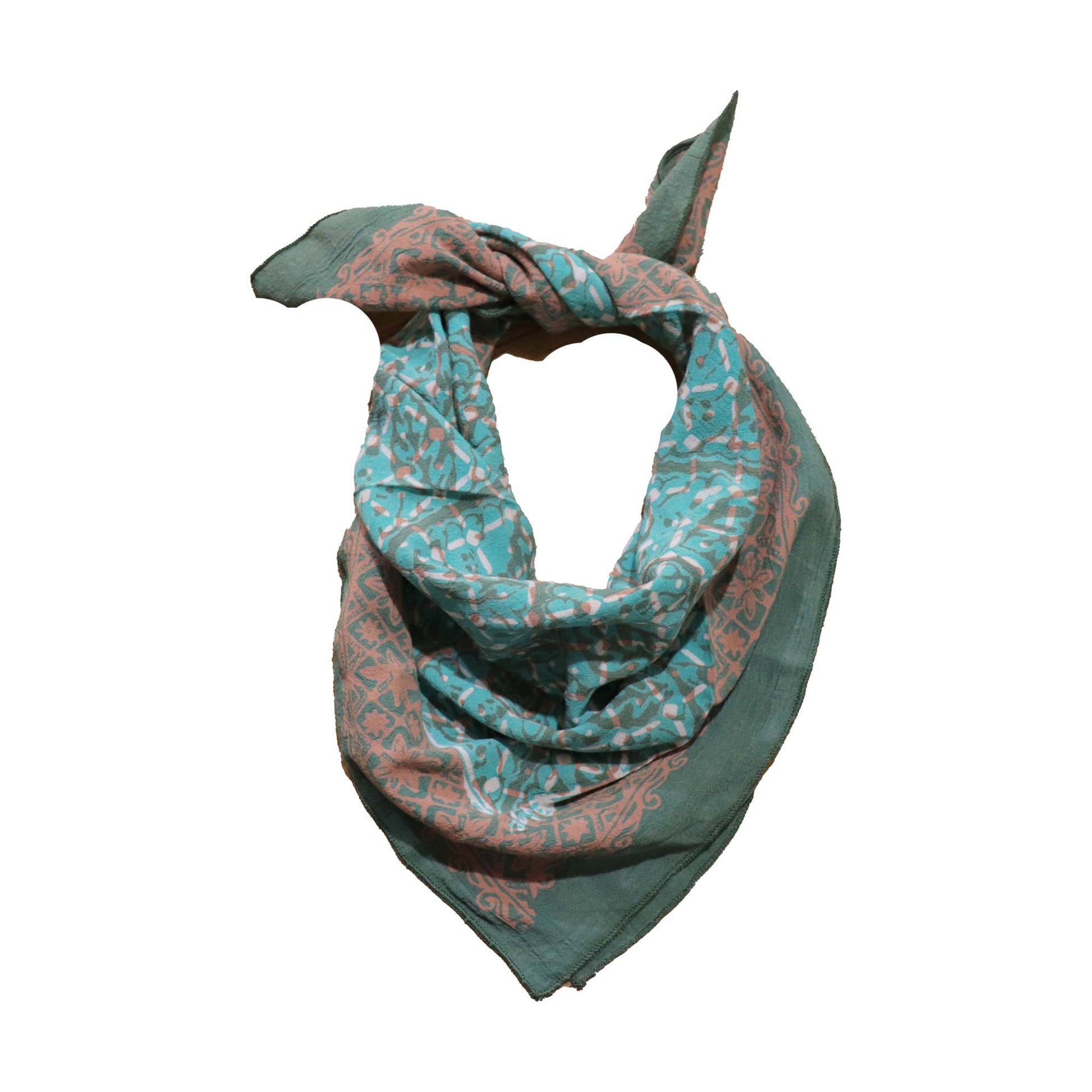 Batik Bandana-Leaf Grid