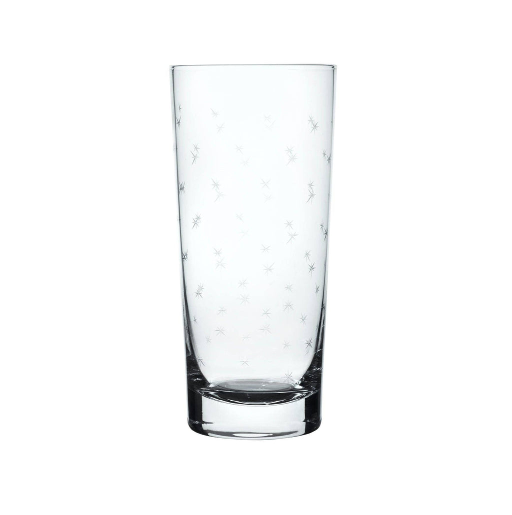A Set Of Two Crystal Highballs with Stars Design