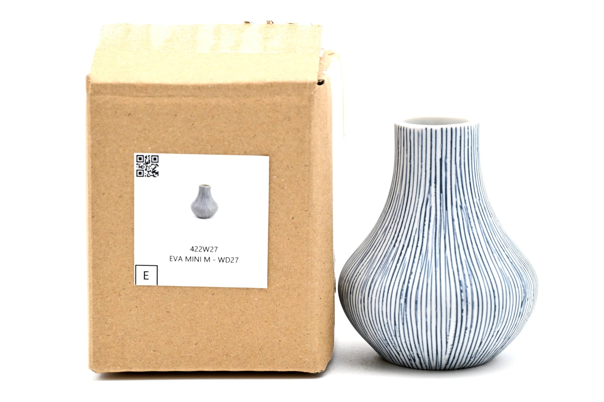 Eva Mini Bud Vase — Handcrafted Porcelain, Blue