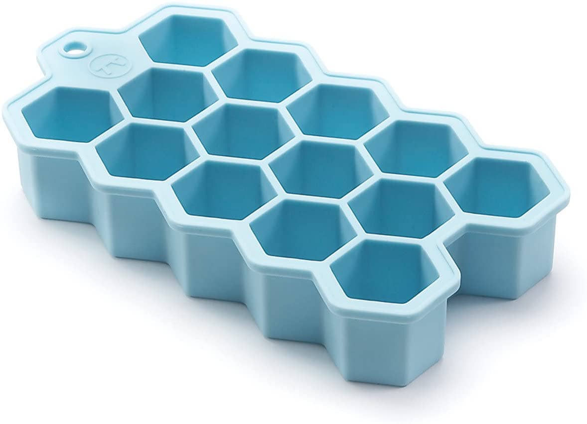 Large Hexagon Ice Cube Tray, 7.7" x 7" x 2.4"
