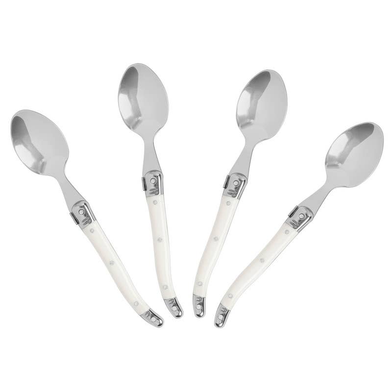 Laguiole Coffee Spoons, Set of 4, Faux Ivory